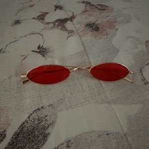 Red Fashion Sunglasses Statement